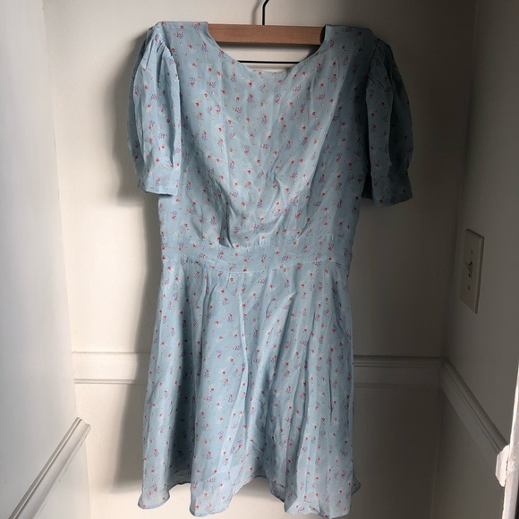 NWOT LoveShackFancy Ruby Silk Dress - Picture 8 of 8